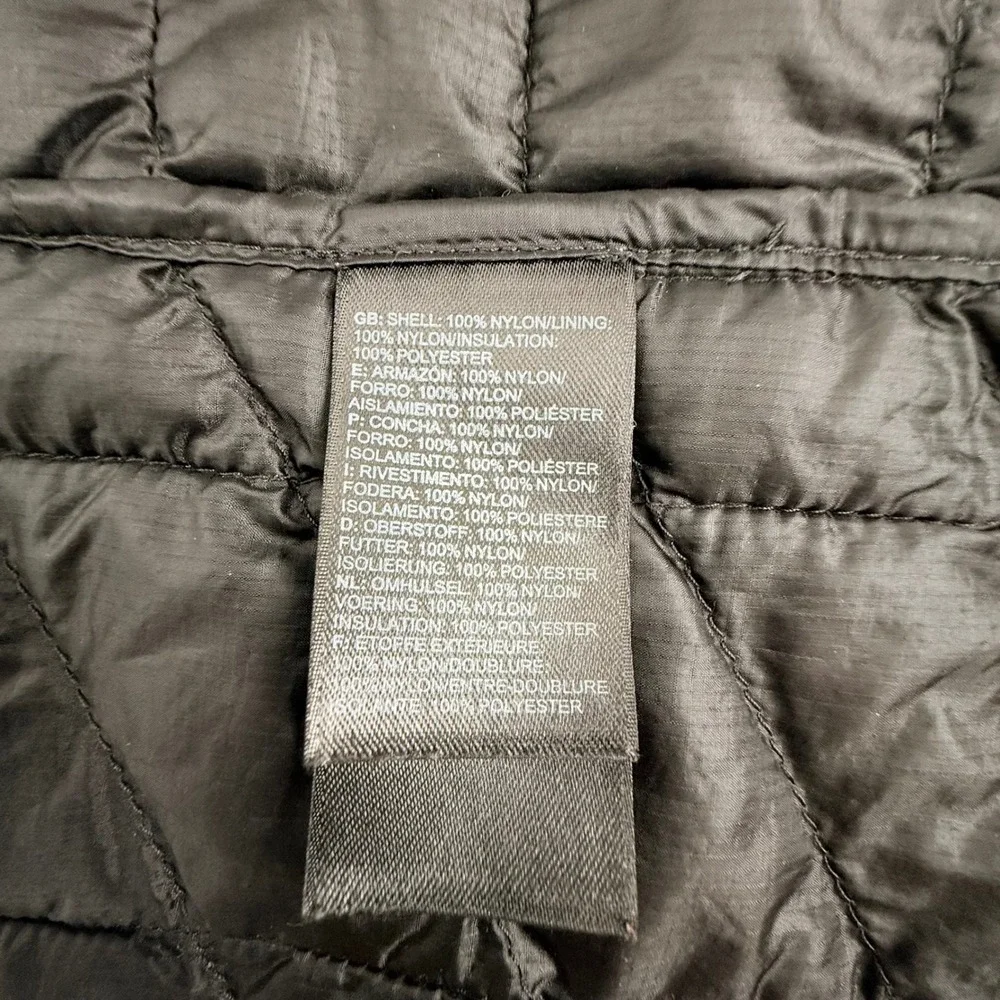 The‎ North Face Thermoball Eco Jacket Mens M Navy White Pattern Full Zip Pockets
